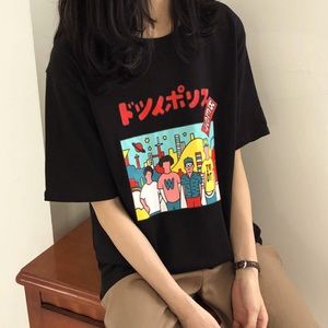 YESSTYLE Japanese graphic shirt